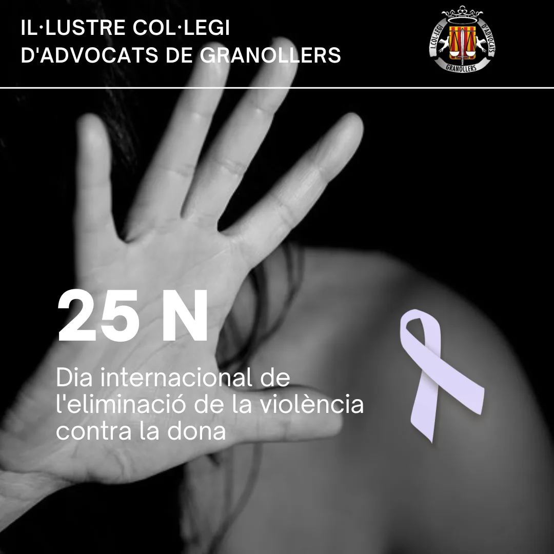 Nota de premsa: 25N Dia Internacional de l'Eliminació de la Violència Contra les Dones