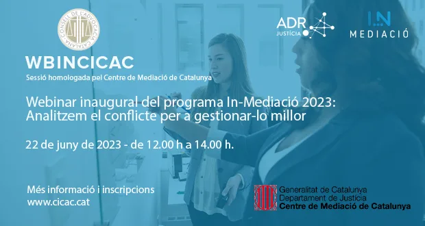 Webinar inaugural del programa In-Mediación 2023: Analizamos el conflicto para gestionarlo mejor